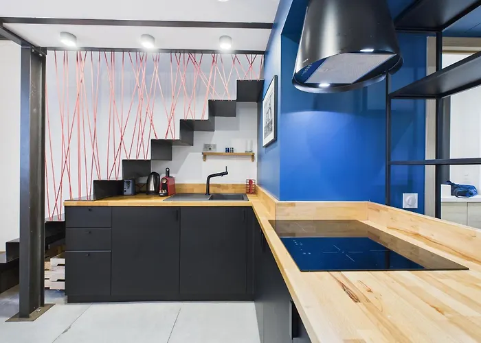 شقة Le Chanceux Fabuleux Duplex En Design, Pour Loisir En Couple Ou Congres كان